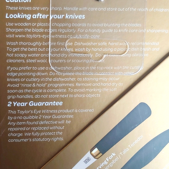 Two Piece Carving Set by Brooklyn Brass, 6.5" Carving Fork, 8" Carving Knife - Picture 9 of 13